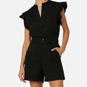 Joe’s Jeans NWT Flutter Sleeve Black Romper